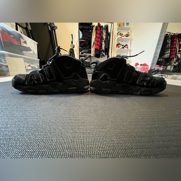 Nike Air Uptempto All Black Reflective - Picture 2 of 6